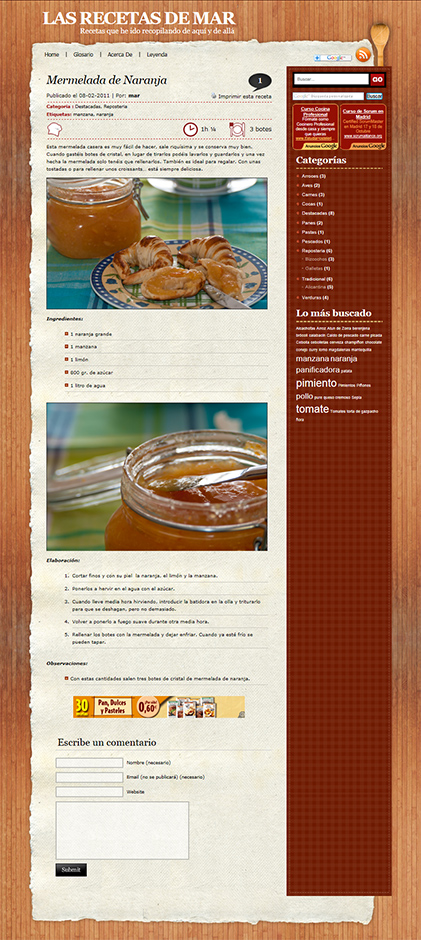 Receta de Las Recetas de Mar